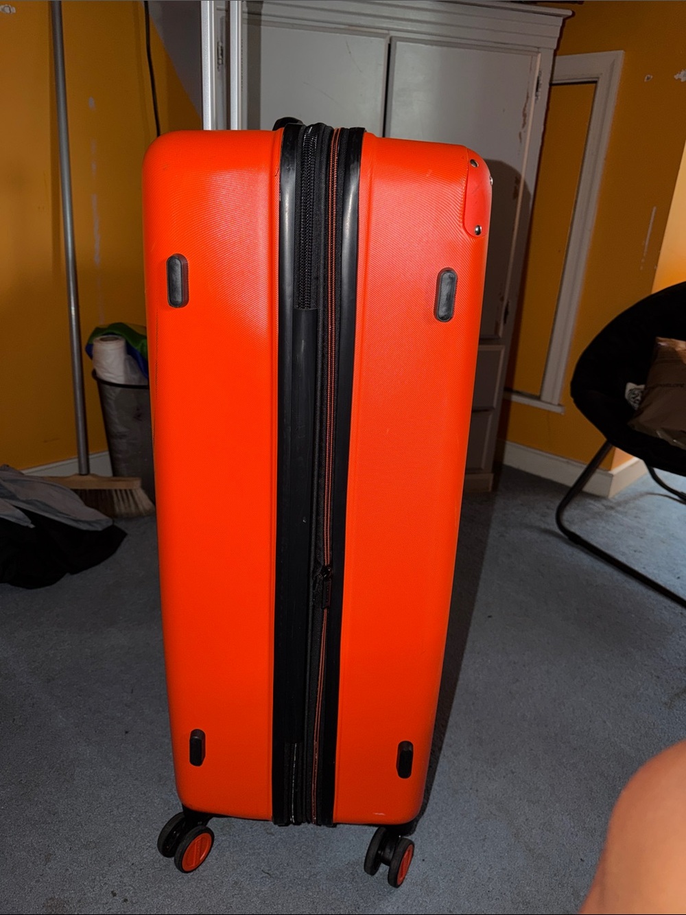 Bright Orange 30” Hard-Shell Spinner Suitcase - Picture 3 of 11